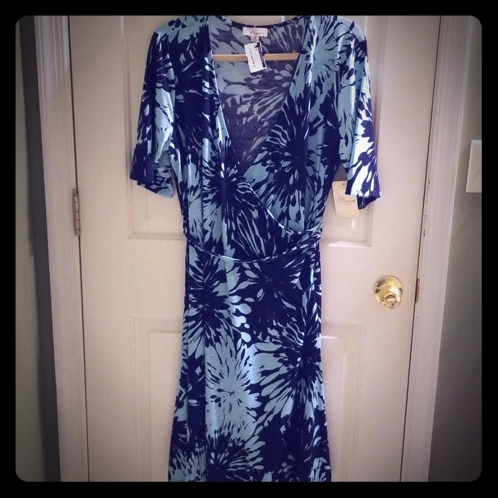 Dress blue & aqua